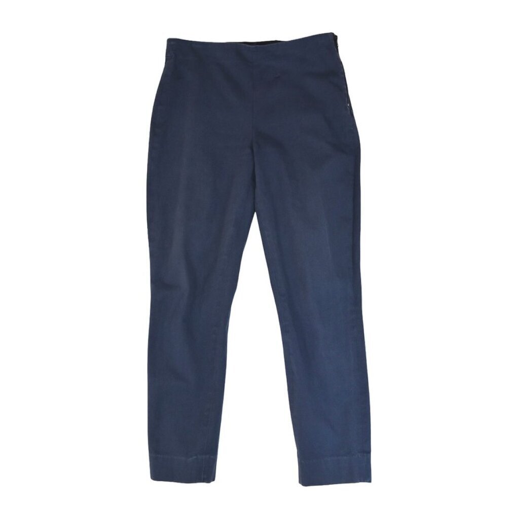 Everlane Navy Stretch Ankle Crop Pants Trousers Size 8